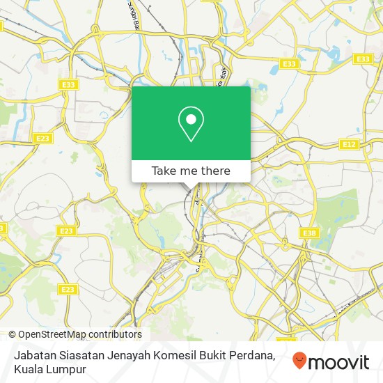 Jabatan Siasatan Jenayah Komesil Bukit Perdana map