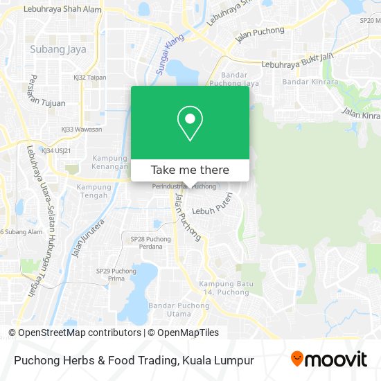 Peta Puchong Herbs & Food Trading