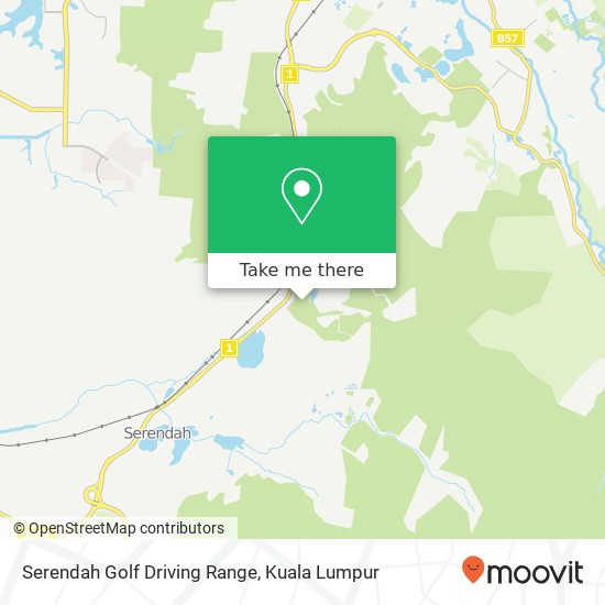 Serendah Golf Driving Range map