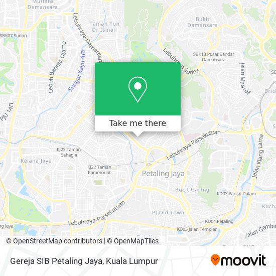 Peta Gereja SIB Petaling Jaya