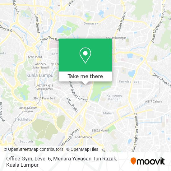 Office Gym, Level 6, Menara Yayasan Tun Razak map