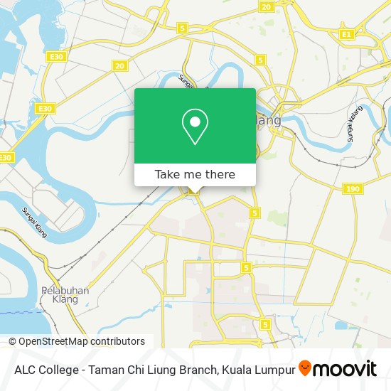 Peta ALC College - Taman Chi Liung Branch