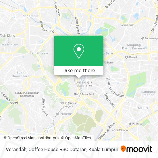 Verandah, Coffee House RSC Dataran map