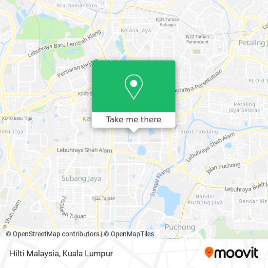 Peta Hilti Malaysia