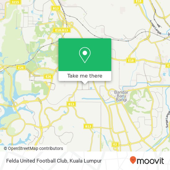 Felda United Football Club map