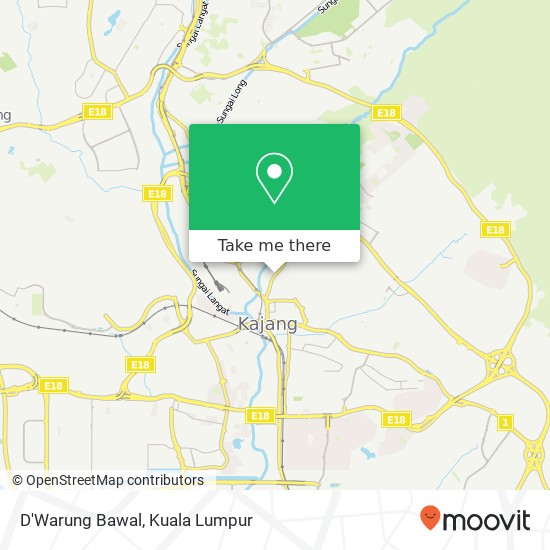 D'Warung Bawal map