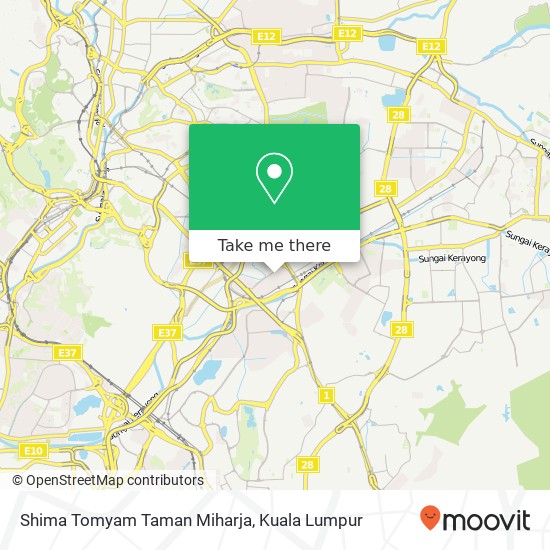 Peta Shima Tomyam Taman Miharja