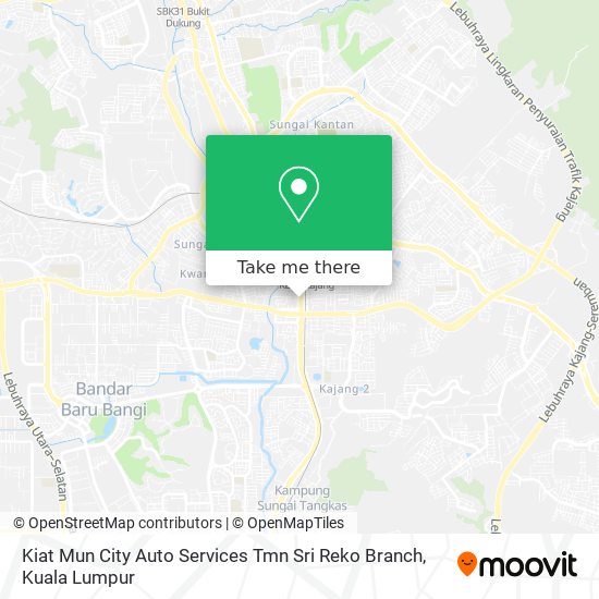 Kiat Mun City Auto Services Tmn Sri Reko Branch map