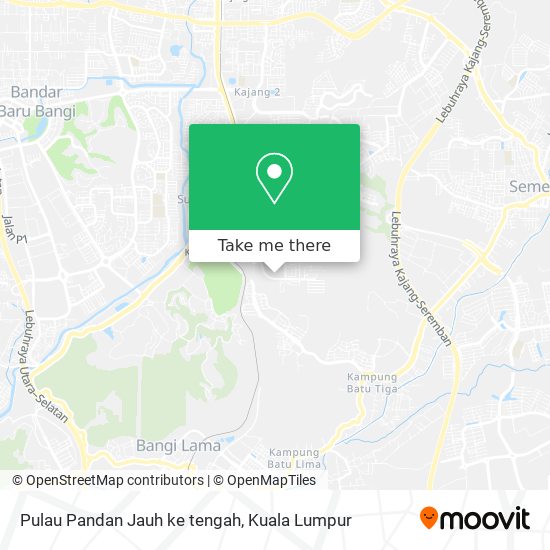 Peta Pulau Pandan Jauh ke tengah