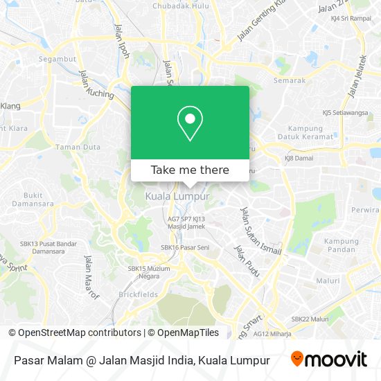 Pasar Malam @ Jalan Masjid India map