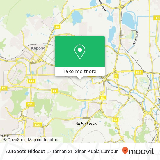 Autobots Hideout @ Taman Sri Sinar map