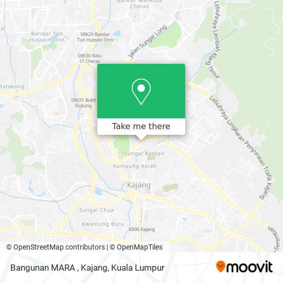 Bangunan MARA , Kajang map
