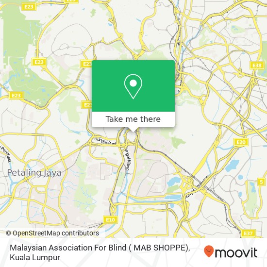 Malaysian Association For Blind ( MAB SHOPPE) map