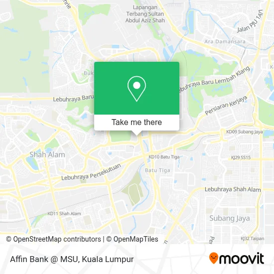 Affin Bank @ MSU map