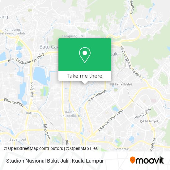 Peta Stadion Nasional Bukit Jalil