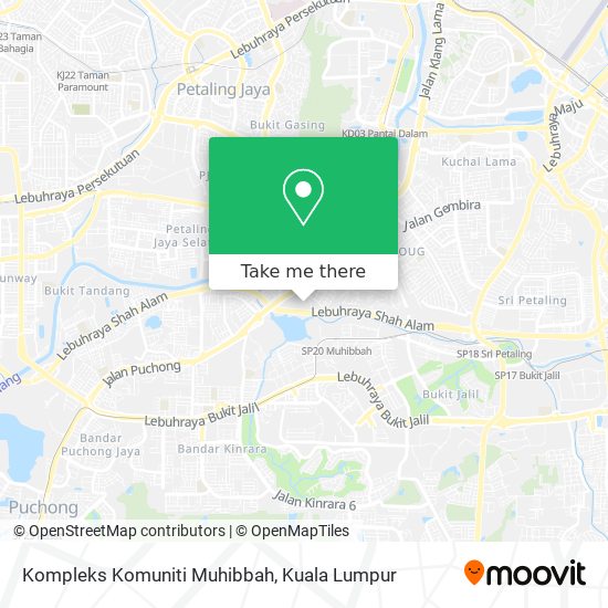 Kompleks Komuniti Muhibbah map