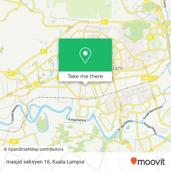 Peta masjid seksyen 16
