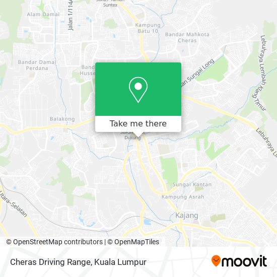 Cheras Driving Range map