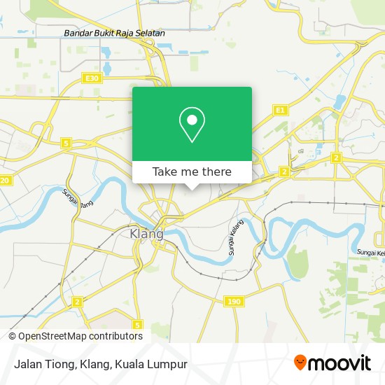 Jalan Tiong, Klang map