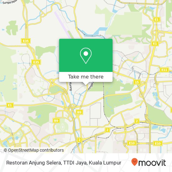 Restoran Anjung Selera, TTDI Jaya map