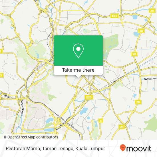 Restoran Mama, Taman Tenaga map