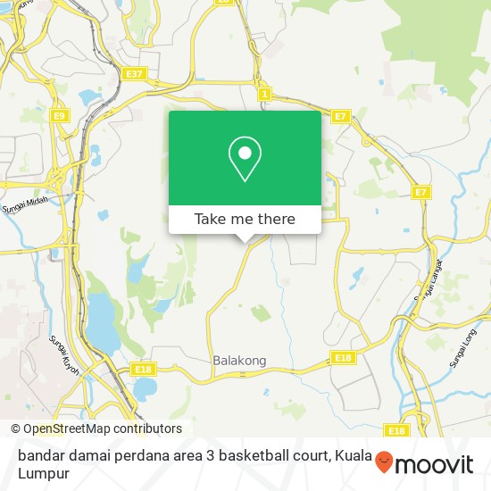 bandar damai perdana area 3 basketball court map
