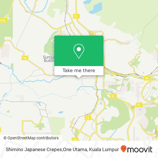 Shimino Japanese Crepes,One Utama map