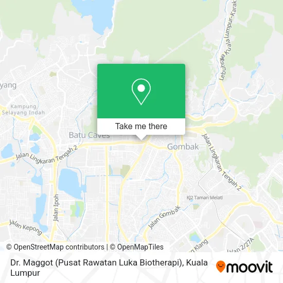 Peta Dr. Maggot (Pusat Rawatan Luka Biotherapi)
