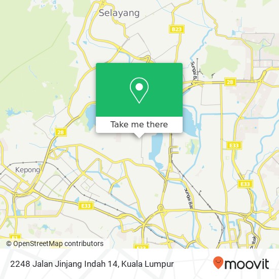 2248 Jalan Jinjang Indah 14 map