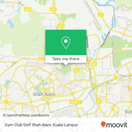 Peta Gym Club Golf Shah Alam