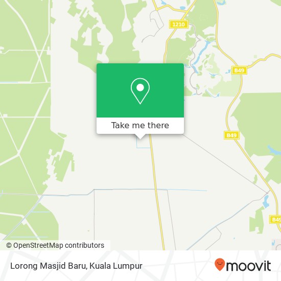 Peta Lorong Masjid Baru