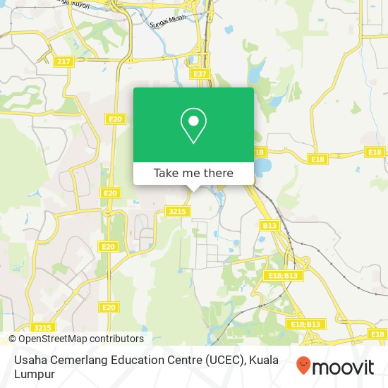 Peta Usaha Cemerlang Education  Centre (UCEC)