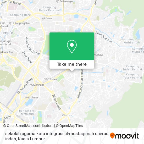 sekolah agama kafa integrasi al-mustaqimah cheras indah map