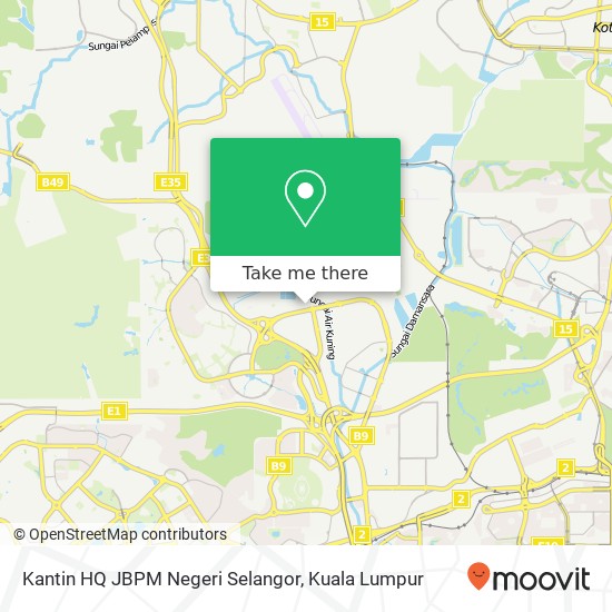 Kantin HQ JBPM Negeri Selangor map