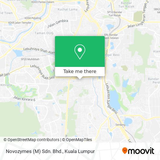 Novozymes (M) Sdn. Bhd. map