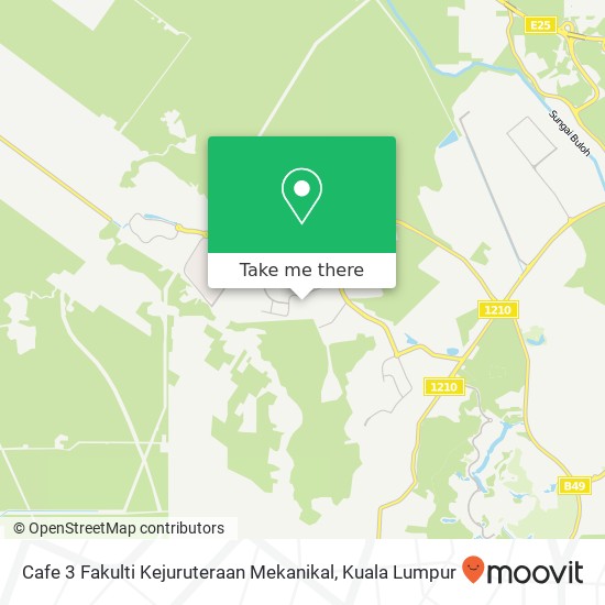 Cafe 3 Fakulti Kejuruteraan Mekanikal map