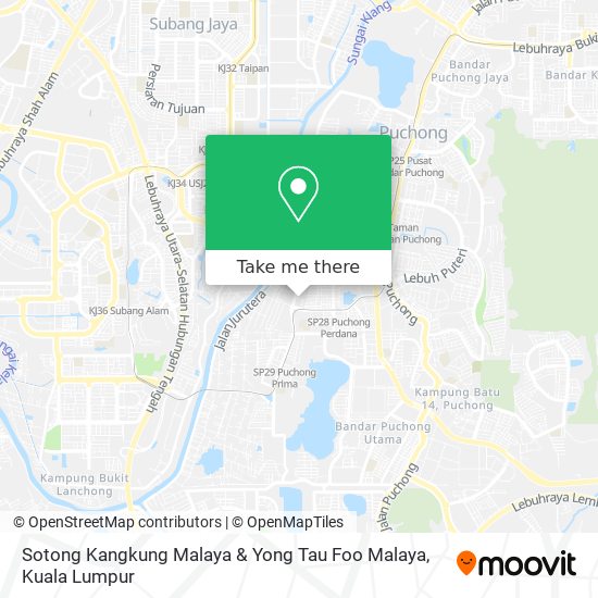 Sotong Kangkung Malaya & Yong Tau Foo Malaya map