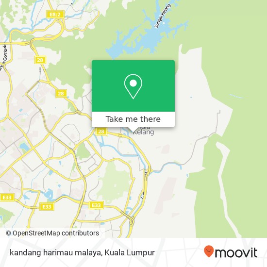 Peta kandang harimau malaya
