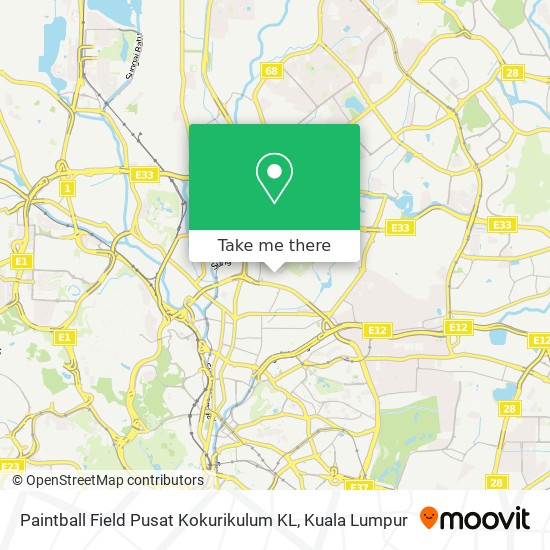 Paintball Field Pusat Kokurikulum KL map