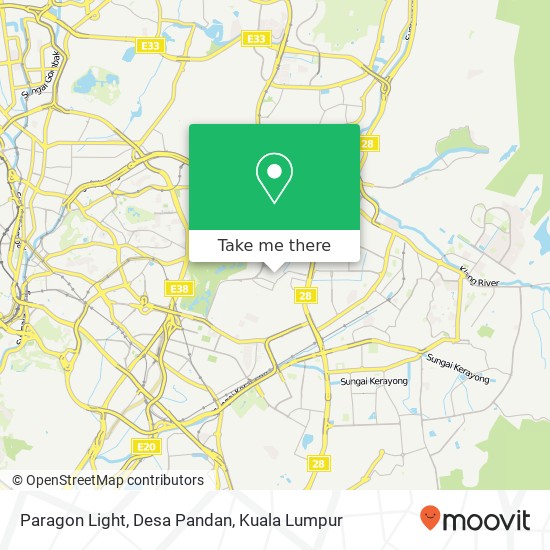 Paragon Light, Desa Pandan map