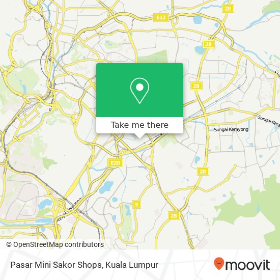 Peta Pasar Mini Sakor Shops