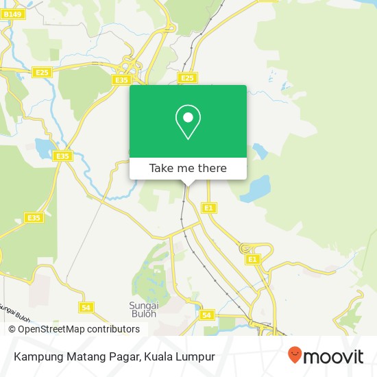 Kampung Matang Pagar map