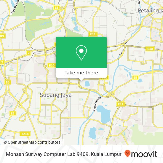 Monash Sunway Computer Lab 9409 map