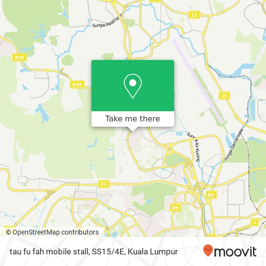 tau fu fah mobile stall, SS15 / 4E map
