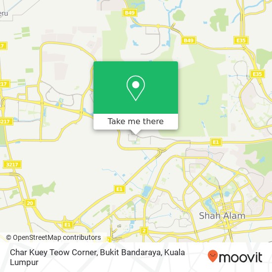 Char Kuey Teow Corner, Bukit Bandaraya map