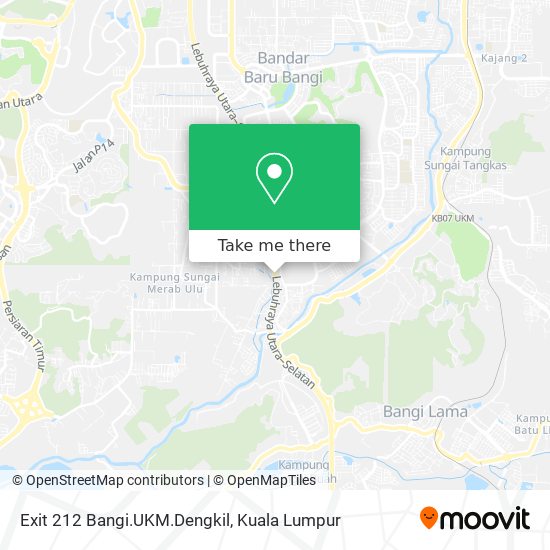 Peta Exit 212 Bangi.UKM.Dengkil