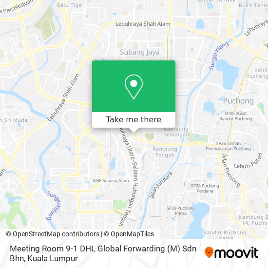 Meeting Room 9-1 DHL Global Forwarding  (M) Sdn Bhn map