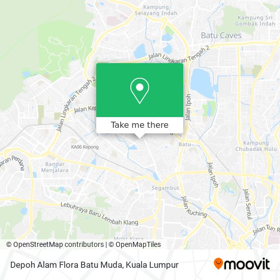 Depoh Alam Flora Batu Muda map