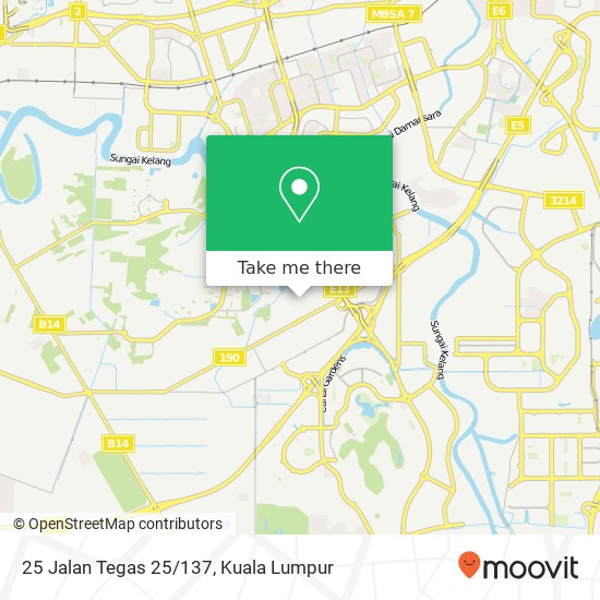 Peta 25 Jalan Tegas 25/137