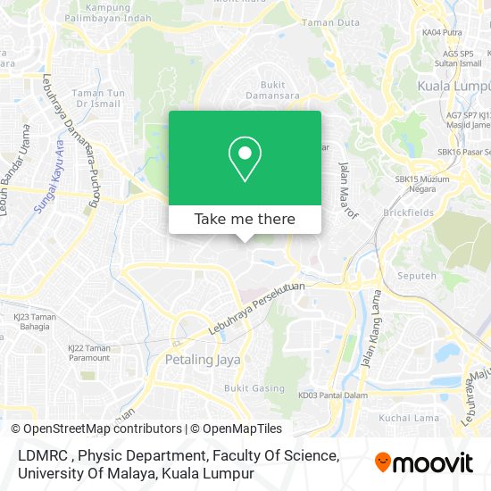 LDMRC , Physic Department, Faculty Of Science, University Of Malaya map